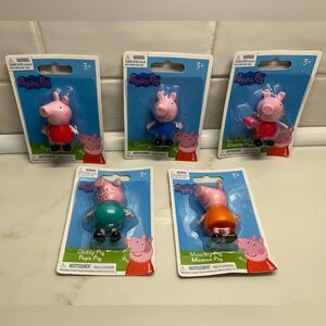 Peppa pig family figure bundle